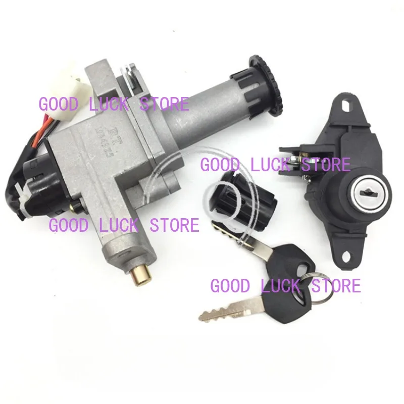 

Motorcycle Bicycle Full Lock Ignition switch Ignition Switch With keys Kit For Haojue Suzuki AN125 HJ125T-7/8/11A Spare parst