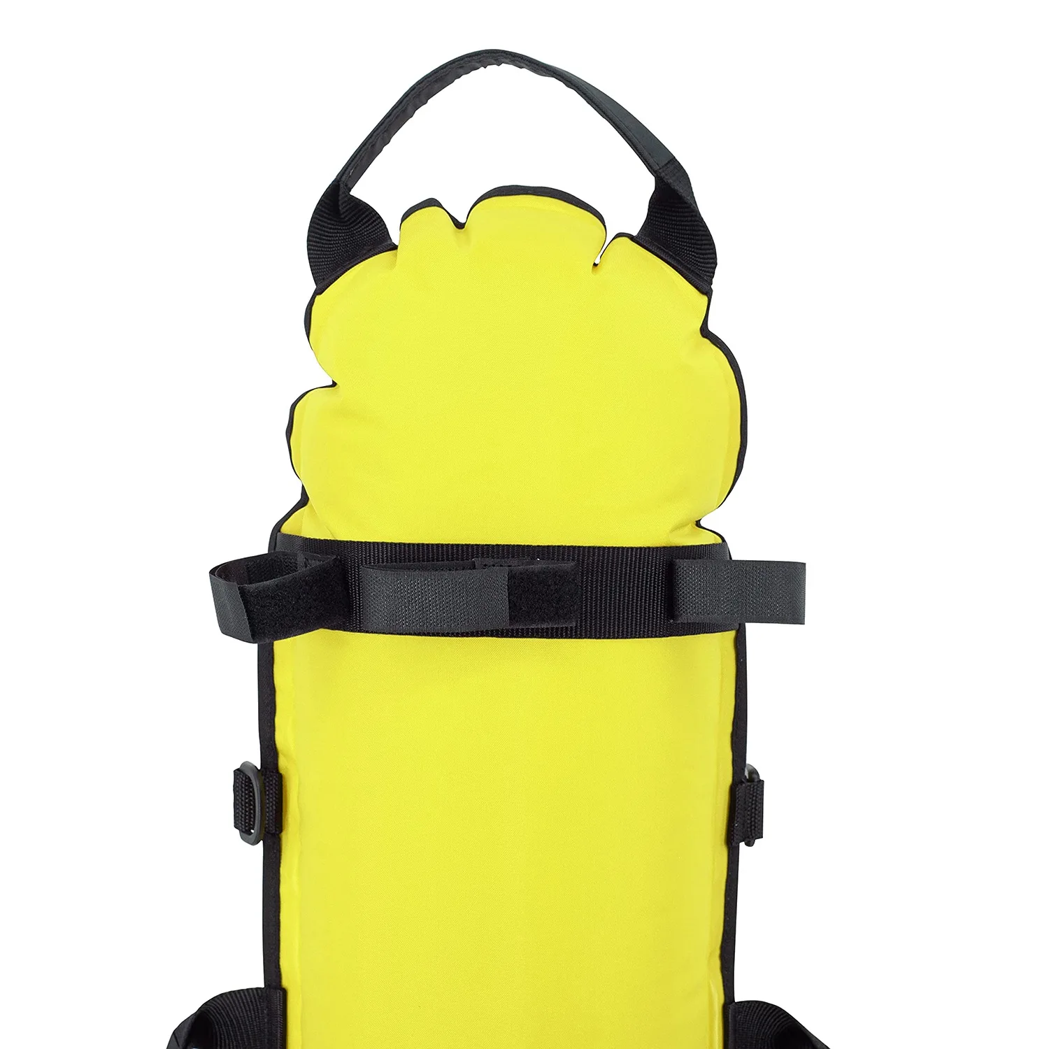 Flotador de señal de boya marcador de superficie de seguridad para buzo de inflado con bandera y cuerda, para buceo libre y snorkel
