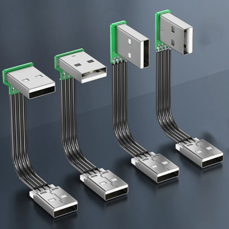 USB 2.0 高速充電ケーブル 480Mbps 転送速度 90 度角度 USB 2.0 オス USB ドライブリーダー用