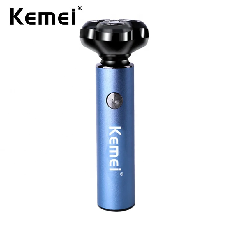 Kemei Men Electric Shaver Machine Shaving Mini Portable Razor Beard Trimmer IPX5 Waterproof Fashionable Type-c USB Rechargeable
