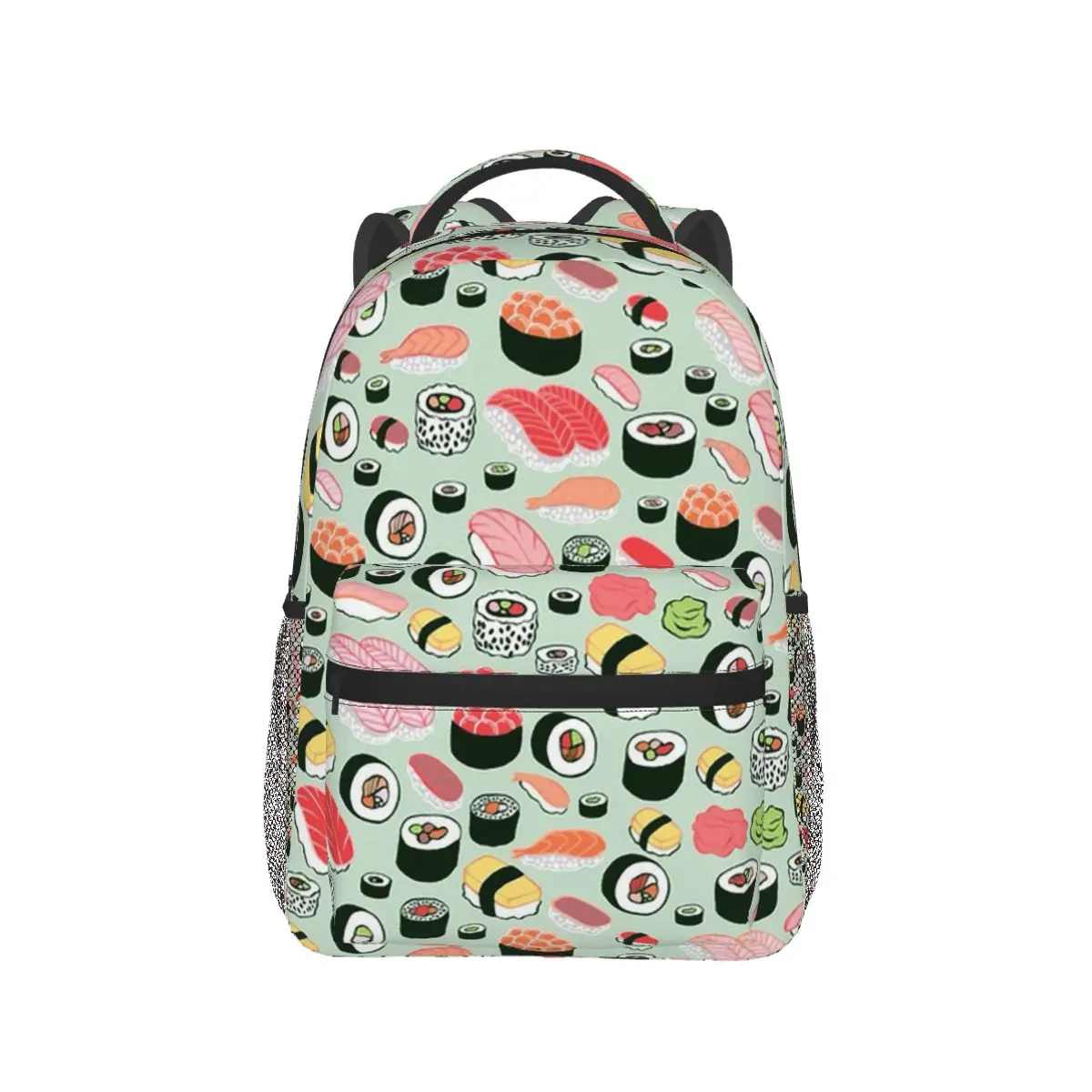 

Rice Nori Sushi Oni Onigiri Ball Backpack Hot Sale Daypack Large Capacity Boys Girls BookBag School Bag Shoulder Bags for Unisex
