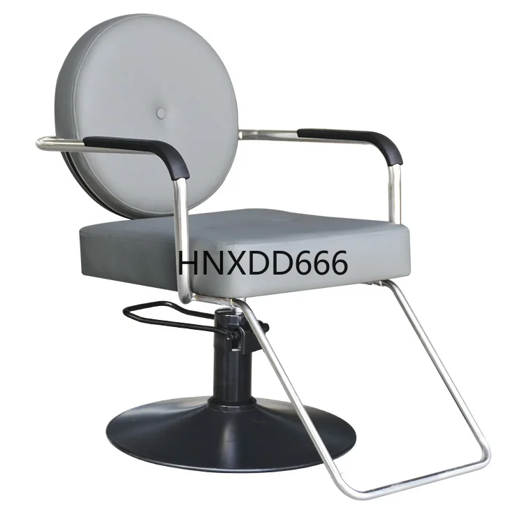 

Barber chair can be lifted and reclined retro hair cutting chair