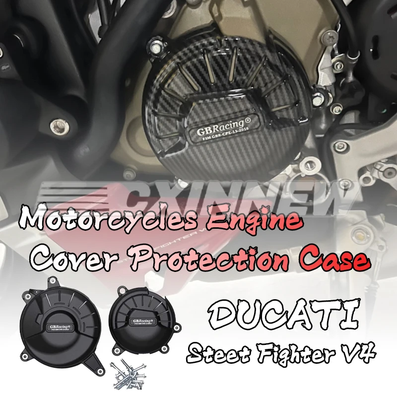 

Motorcycles Engine Cover Protection Case For Case GB Racing For DUCATI STREETFIGHTER V4 V4S 2020-2022 GBRacing Engine Covers