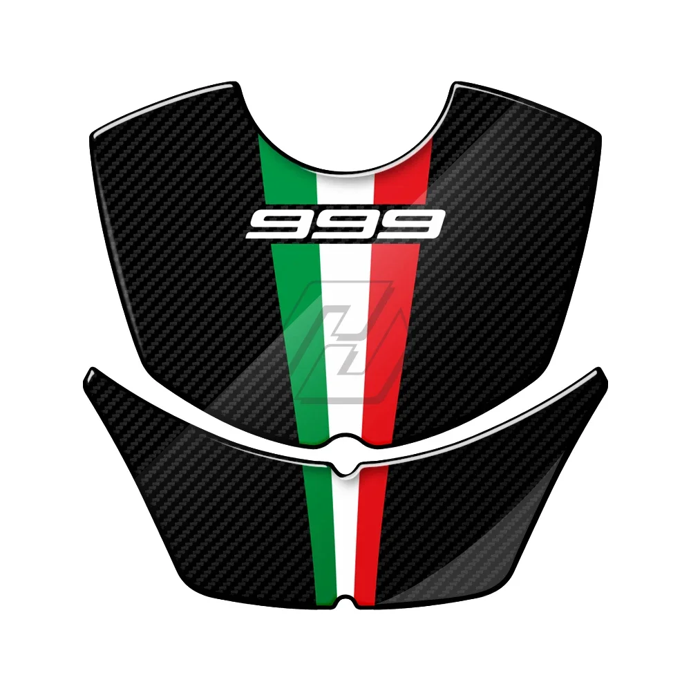 For Ducati 999 2003-2006 Carbon Look 3D Resin Motorcycle Gas Tank Pad Protection Decals