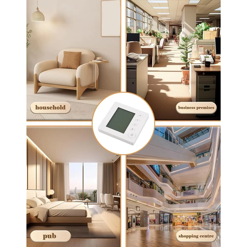 Termostato programável de aquecimento elétrico - Controle inteligente com display LCD para AC 95-240V, 25A-Y47A