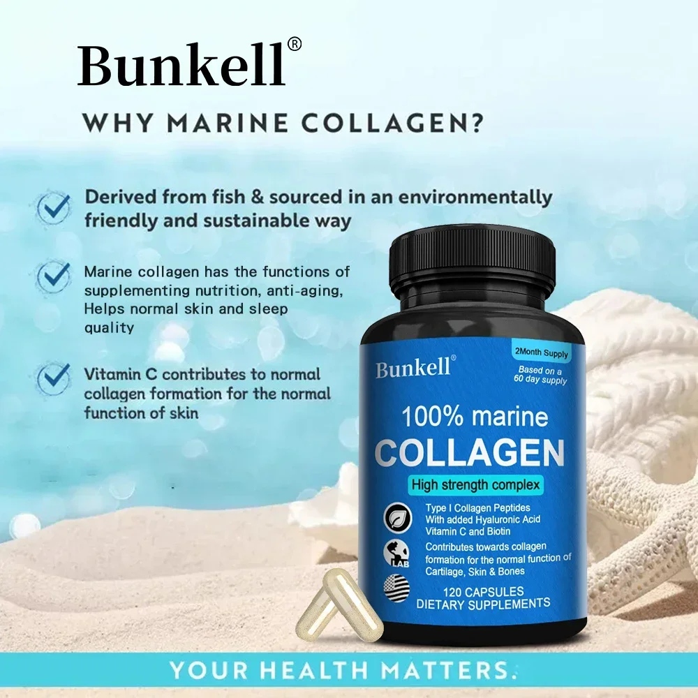 Collagen Supplements - Promotes Healthy Skin, Joints, Hair, Nails - Antioxidants - Dietary Supplements