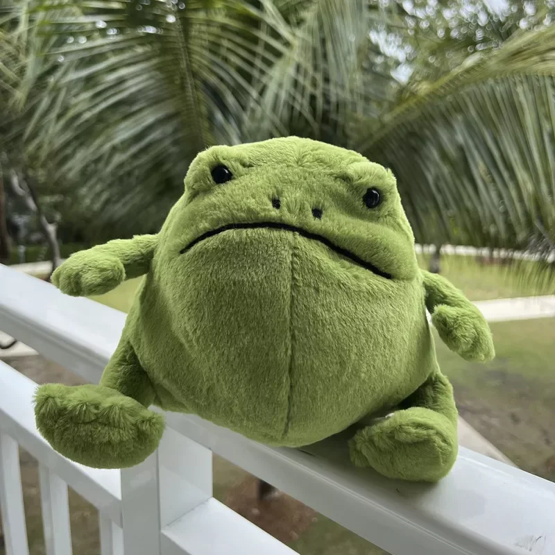 

Kawaii Ricky Rain Frog Plush Stuffed Toys New Cartoon Cute Soft Stuffed Animals Green Frog Plushies Dolls Home Decor Kids Gifts