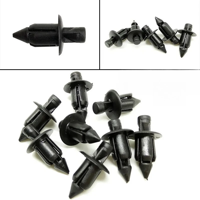 100 Pcs Plastic Fairing Rivet Setting Panel Fastener Clips for Honda Suzuki Kawasaki Bicycle Repair Tools