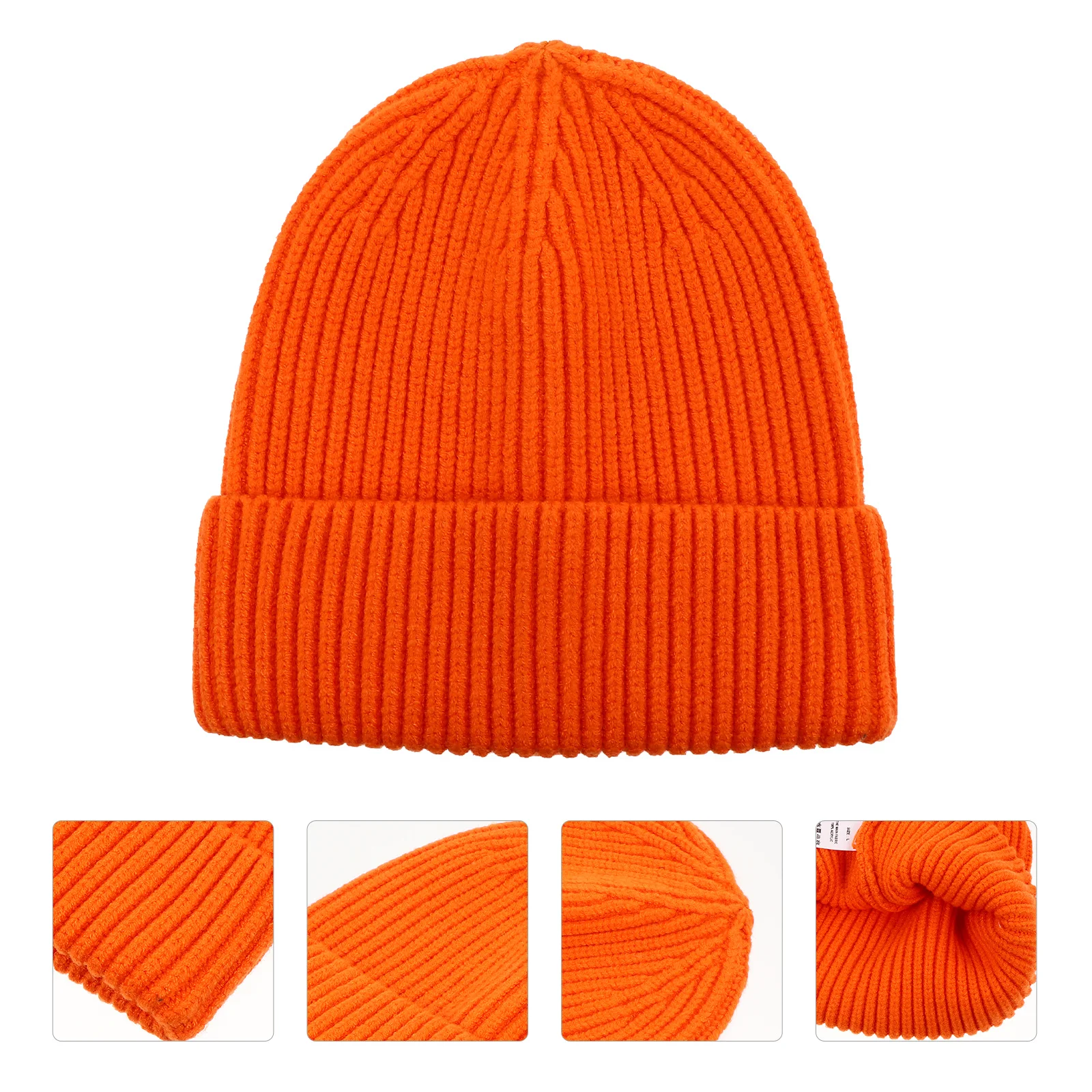 Bonnet tricoté pour l'hiver et l'automne, 1 pièce, couleur unie, casquette chaude pour l'extérieur, réunion de famille, vêtements de centre commercial, Durable, doux pour la peau