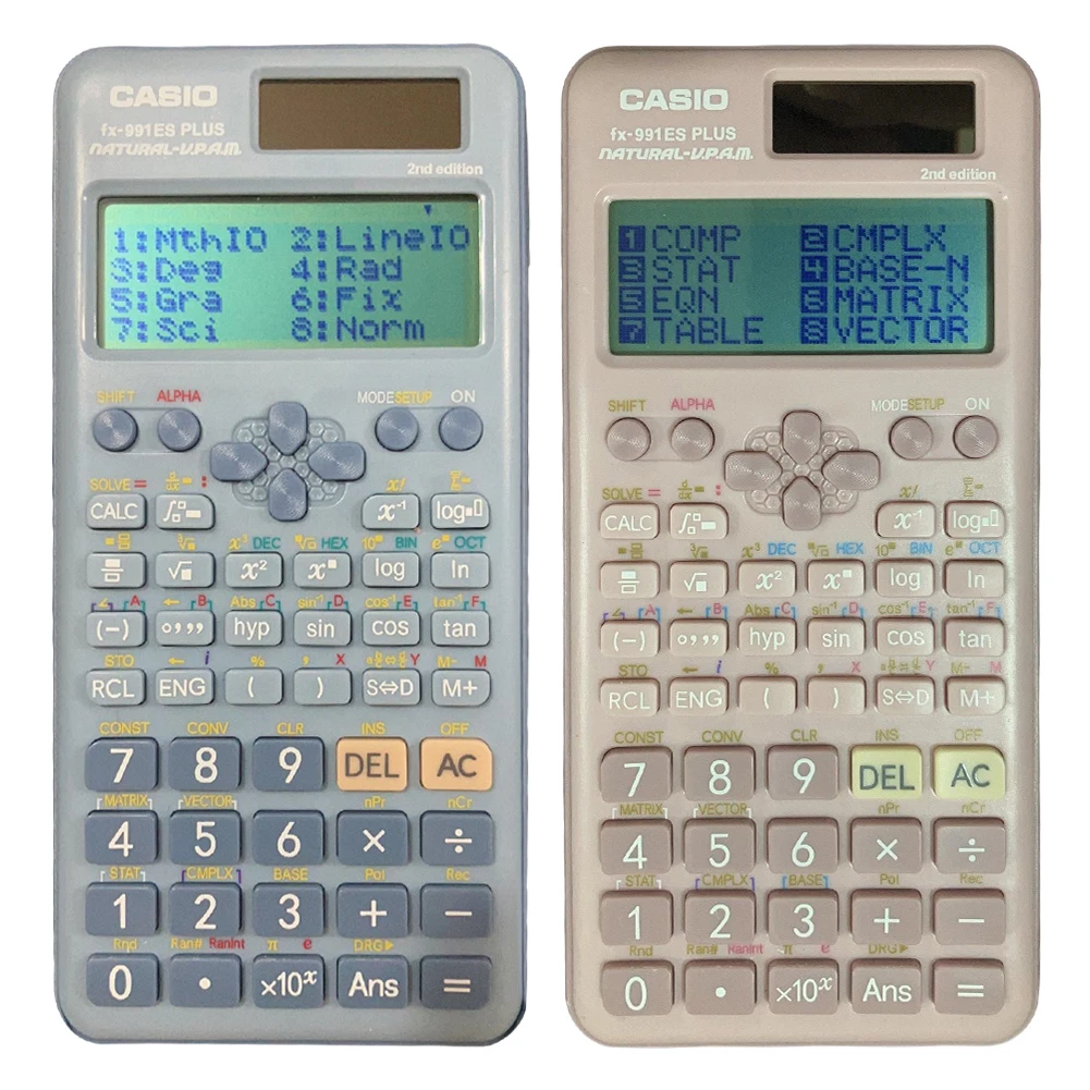 Calculatrice graphique rose pour étudiants au collège et au lycée, calcul mathématique