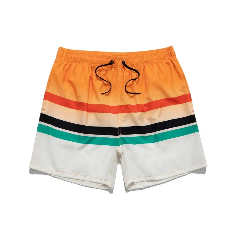 3D Print Short Pants For Men Palm Leaf Astronaut Pattern Board Shorts Summer Hawaiian Casual Loose Quick Dry Sports Swim Trunks