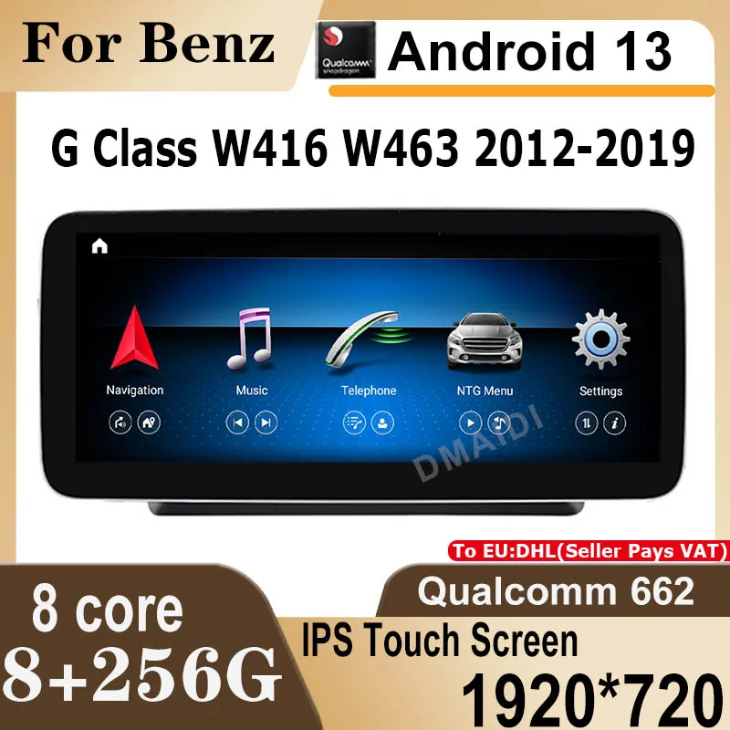 Android13 8G+256G For Mercedes Benz G-Class W461 W463 G350 Factory Price Qualcomm Car DVD Radio Multimedia Player GPS Navigation