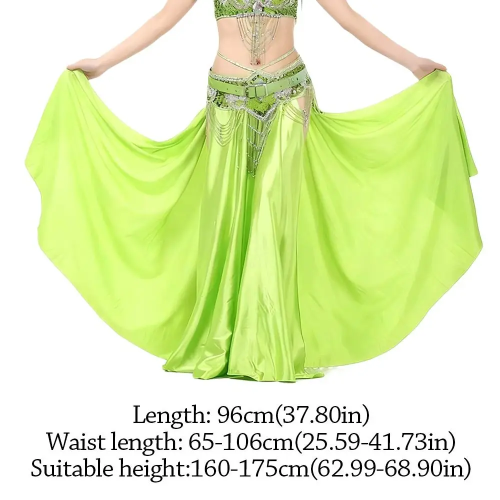Fashion Chiffon Dancing Skirt Shining Tassels Belly Dance Skirt Sun Skirt Bohemian Belly Dance Accessories Women