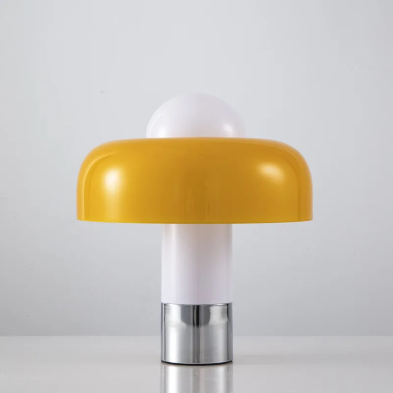 Denmark Postmodern Art Hotel Bauhaus vintage cashier reception desk desk lamp decorated with orange pot lid