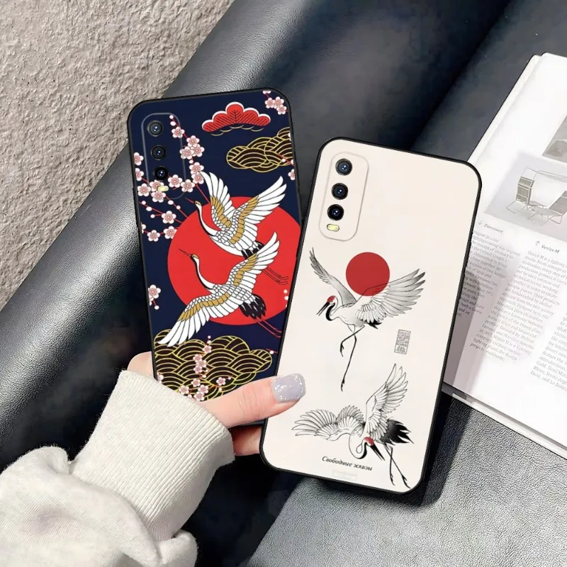 Crane Koi Chinese Style Phone Case For Huawei Y 9 2020 2017 II 5 2018 2019 5 P 6 Prime Pro Nova 6-4g2019 7 A 3 S Nova 9SE