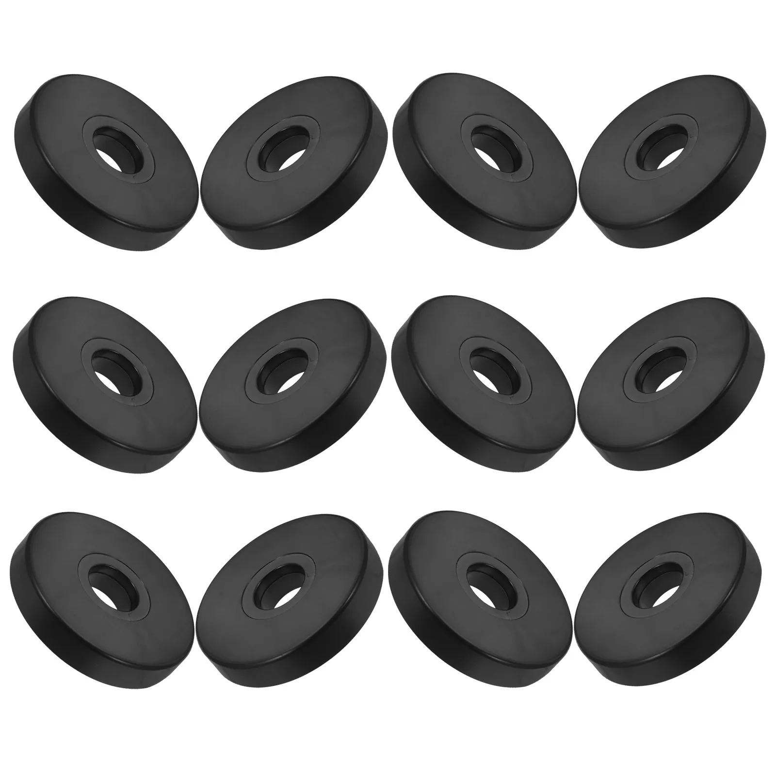 12Pcs Floor Furniture Protector For For Home Office Worker Caster Pads Round Non- Vibration Dampening Cushions