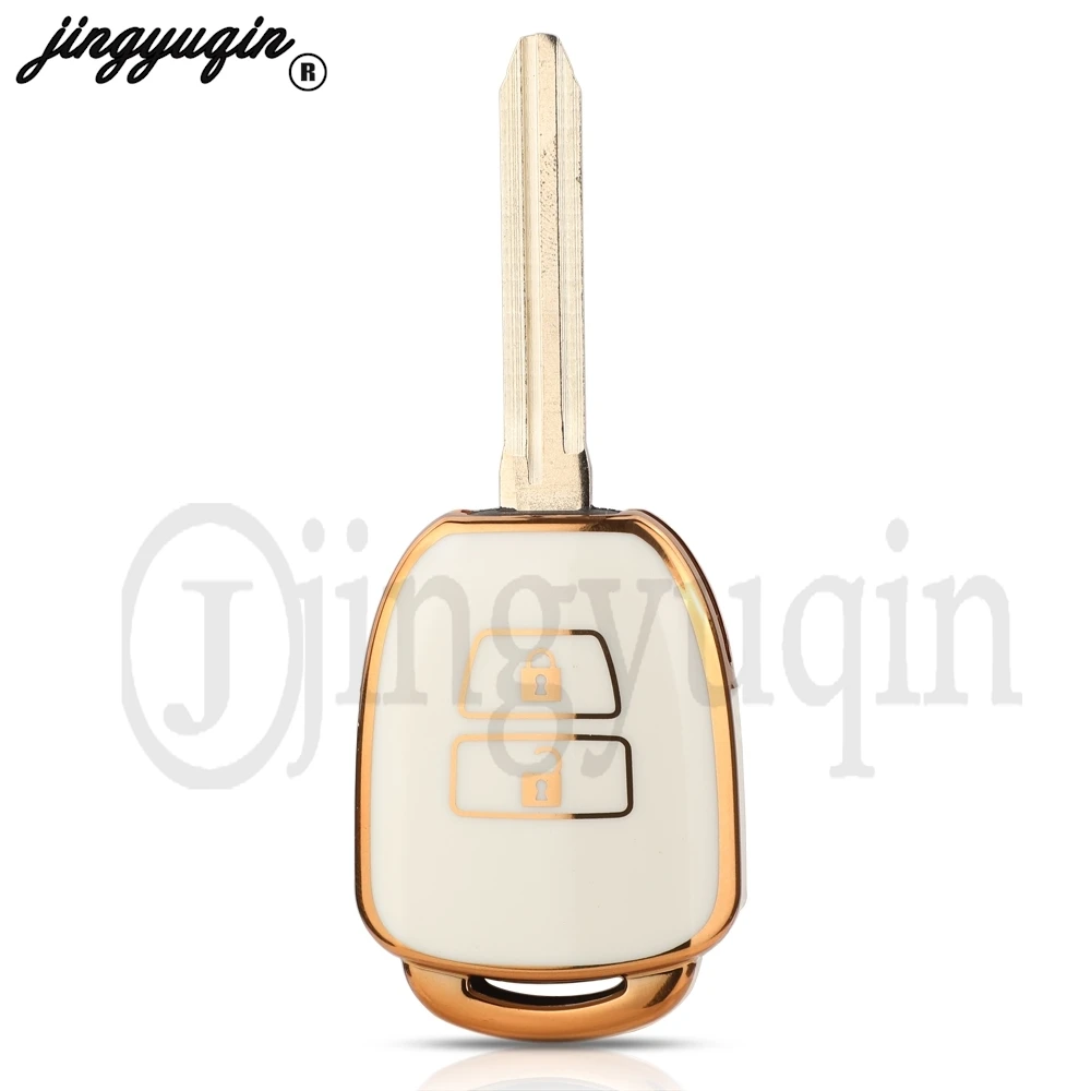 jingyuqin NEW TPU 2/3/4 Buttons For Toyota Camry Rav4 Corolla Tacoma Vios Prius C Highlander Car Key Cover Case Shell
