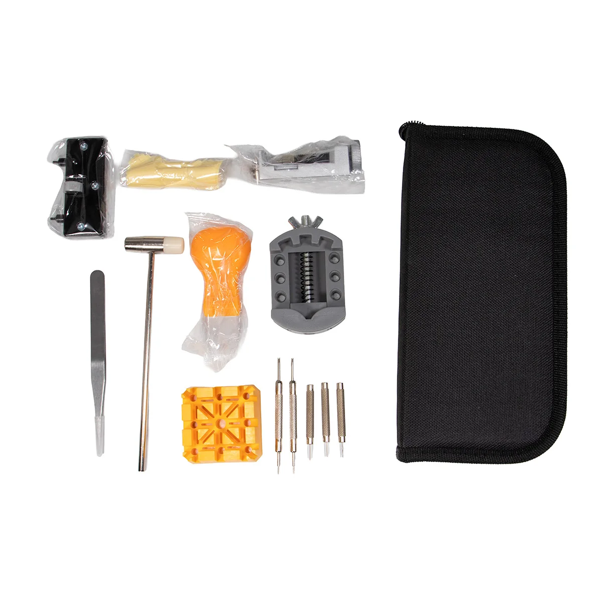 Watch Opener Repair Tool Kit Clock Pry Knife Screwdriver Pin Hammer Set Watchmaker Watch Maintenance Remove Strap Repair Kit