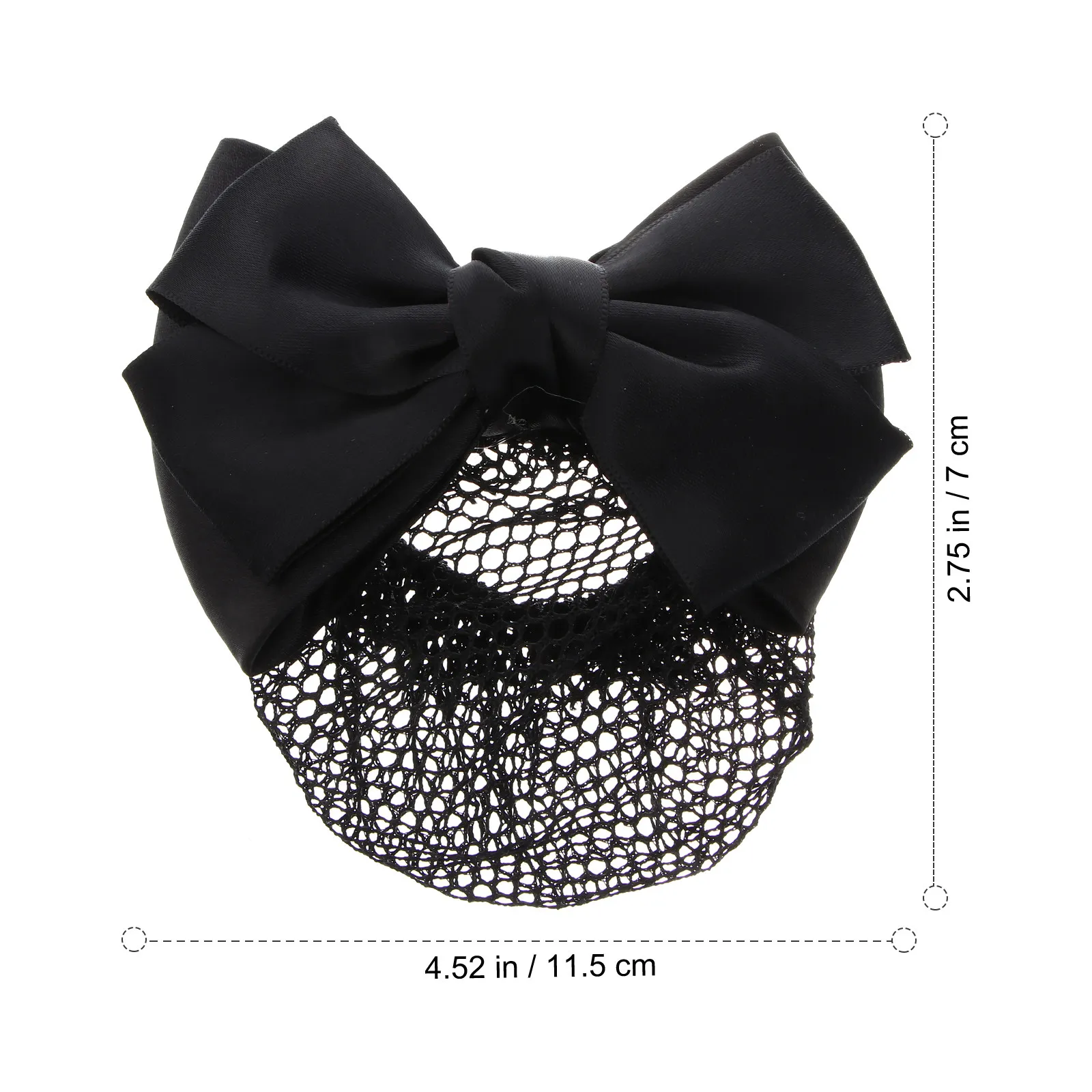 Women's Bowknot Hair Snood Elastic Bun Net for Office, Party, Date, Dance & Ballet Styling