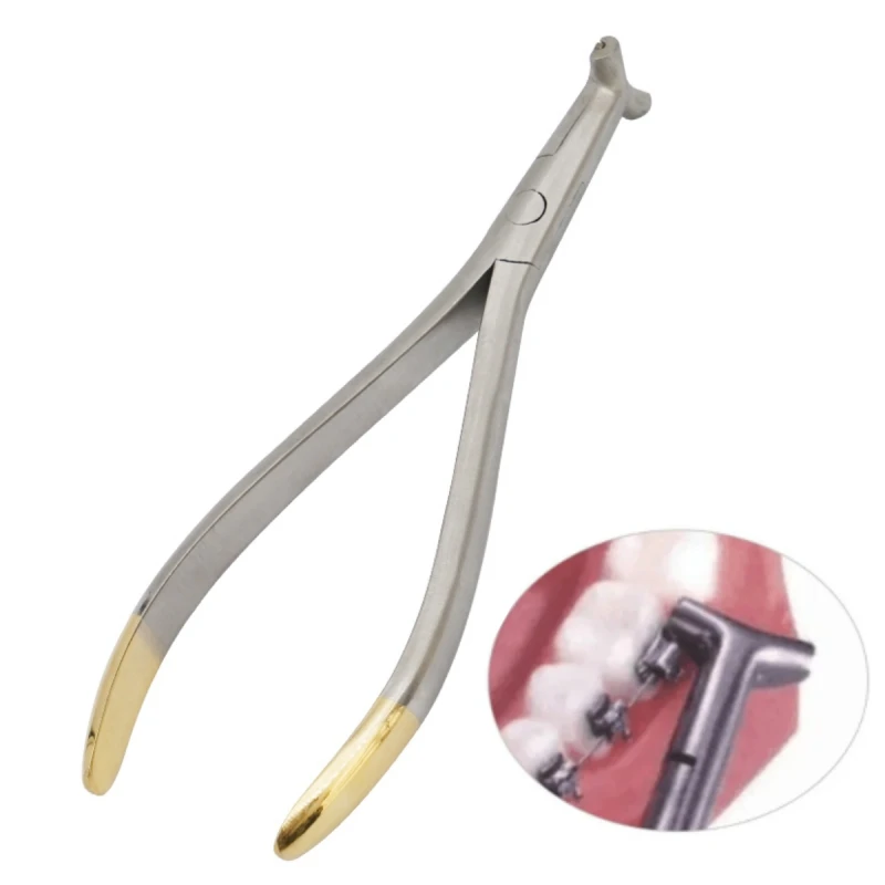 Dental Distal End Bending Plier Orthodontic NiTi Arch Wire Bender Forceps Dentistry Archwire Cinch Back Plier Clinic Tool