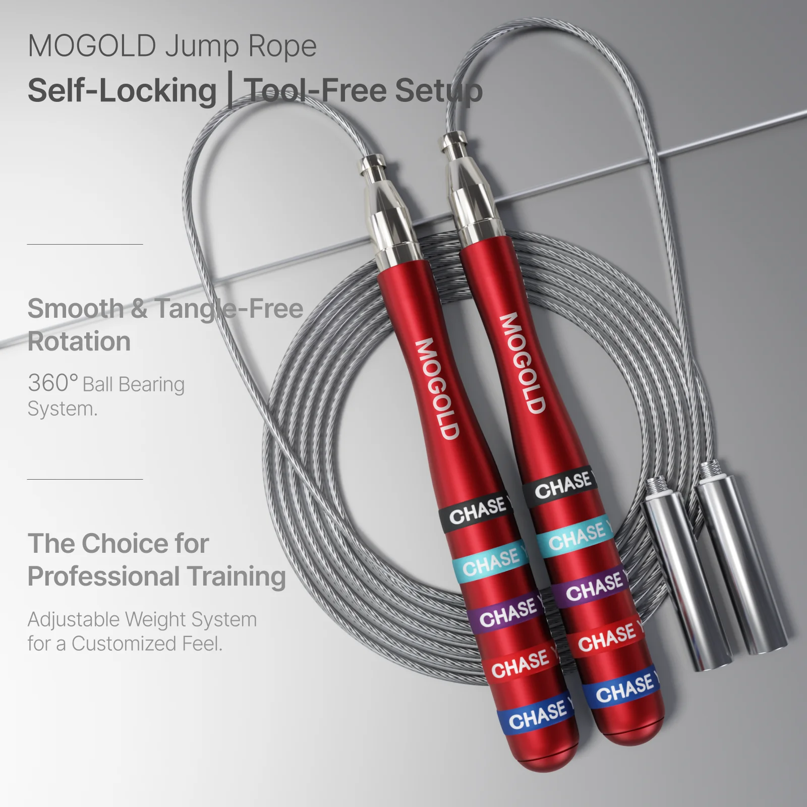 

Jump rope,Gym Professional Weighted Crossfit Adjustable Length Suitable for Men and Women Exercise Skipping Rope Weight-loss