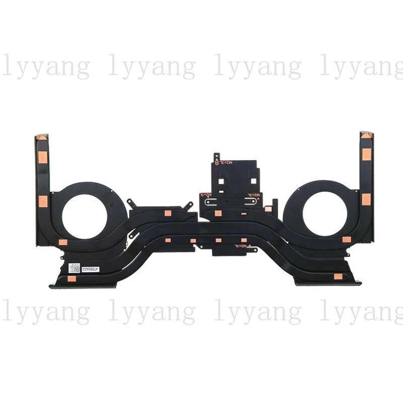 f  For Dell ALIENWARE x17 R1 Radiator Cooling Fan Heat Conduction Pipe 0FGCV9 FGCV9
