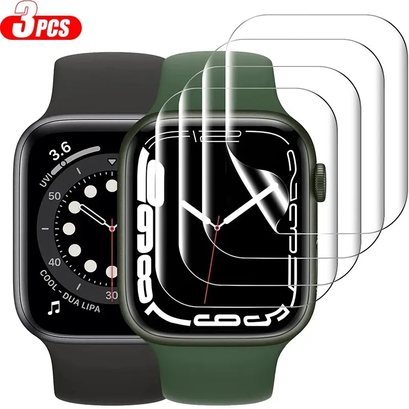 Screen Protector for Apple Watch Series 9 8 7 6 SE 5 4 Ultra 2 Smart Accessories for IWatch 49mm 44mm 40mm 45mm 41mm Film Cover