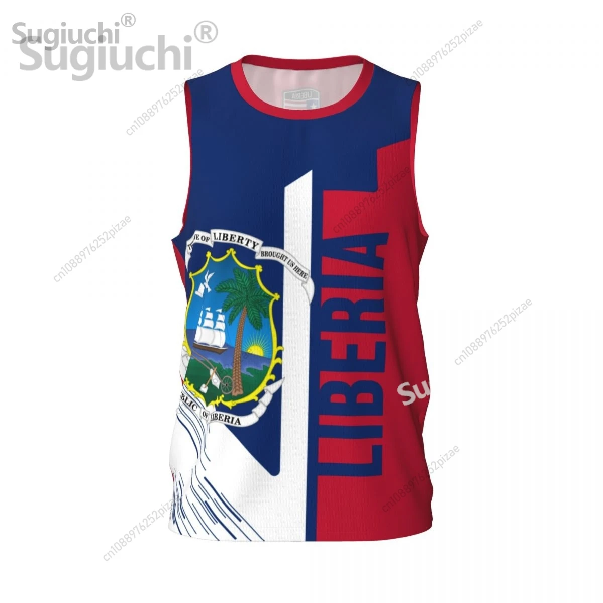 Custom Name Number Liberia 3D Flag Sports T-shirts Men Clothing Breathable For Basketball Running Fitness T shirt