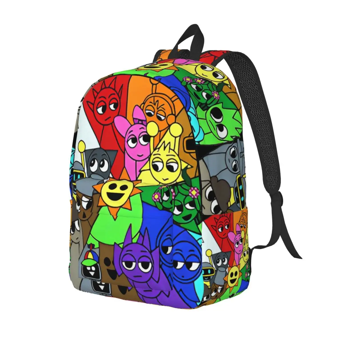 Sprunki Incredibox Grey Oren Funbot Backpack Teenage Student Business Daypack Beats Game Laptop Computer Canvas Bags Sports