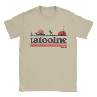 Casual Planet Sky Tatooine T-Shirts for Men Crewneck Cotton T Shirt  Short Sleeve Tee Shirt Classic Clothes
