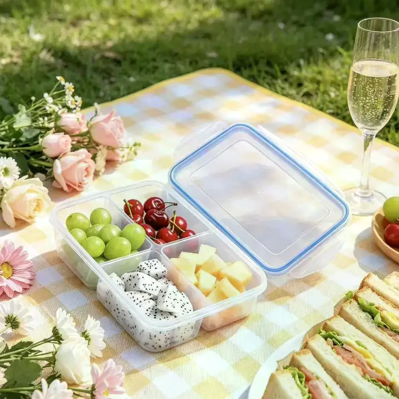 Meal Prep For Office - 재사용 가능한 플라스틱 음식 보관 용기,