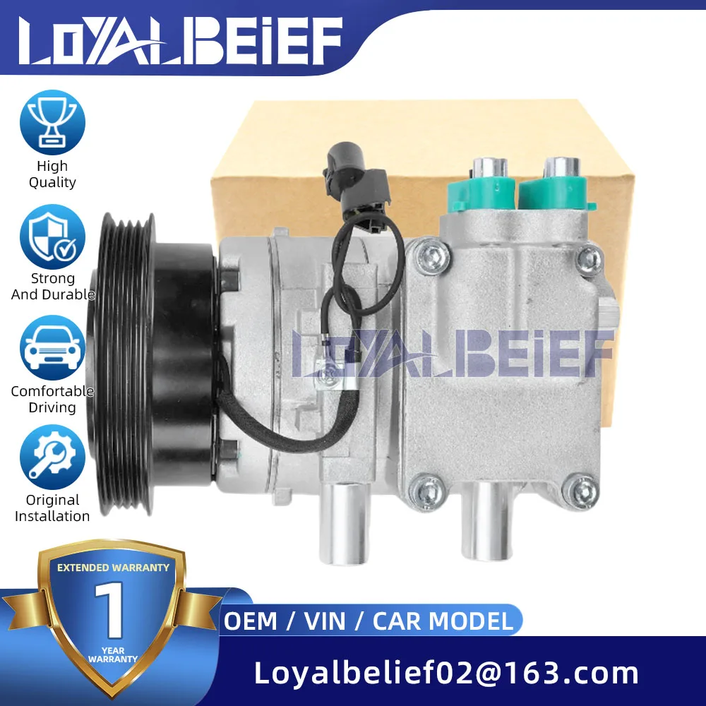 HS15 Ac Compressor for HYUNDAI Hatchback EXCEL II 1.6 2002-2014 97701-25100 97701-25E00 F500-NA5BA-06 F500-CBXCA-06  9770125E00