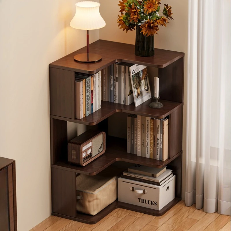 

Bedroom corner bookshelf Floor Home living room save space bookcase practical design estanterías almacenaje Organizer furniture
