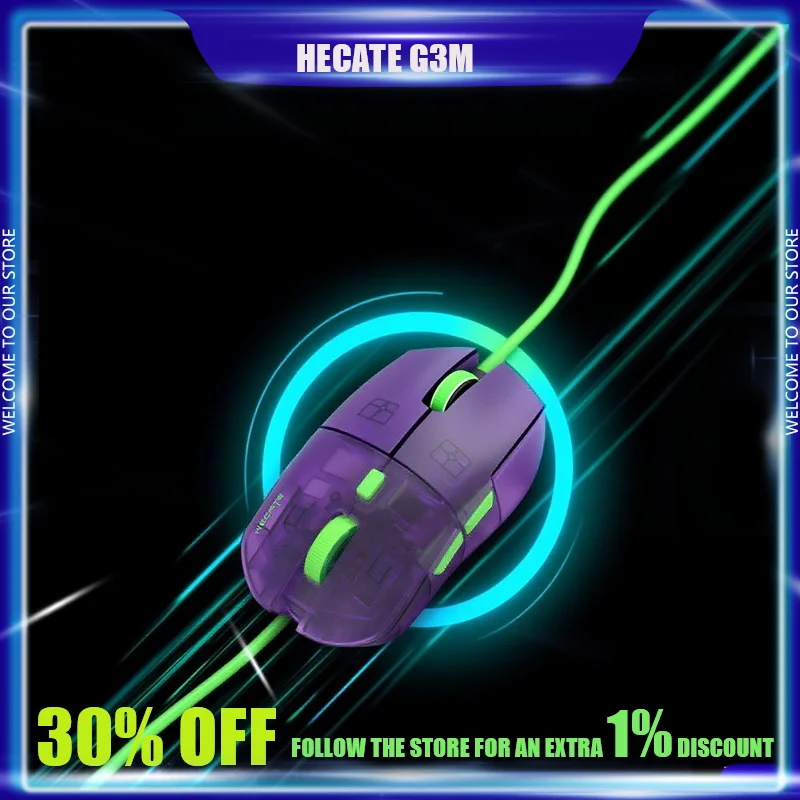 

Беспроводная мышь Hecate G3m Pro с низкой задержкой, три режима, легкая игровая мышь, вспышка, киберспорт, офис, CSGO, настольный мужской подарок