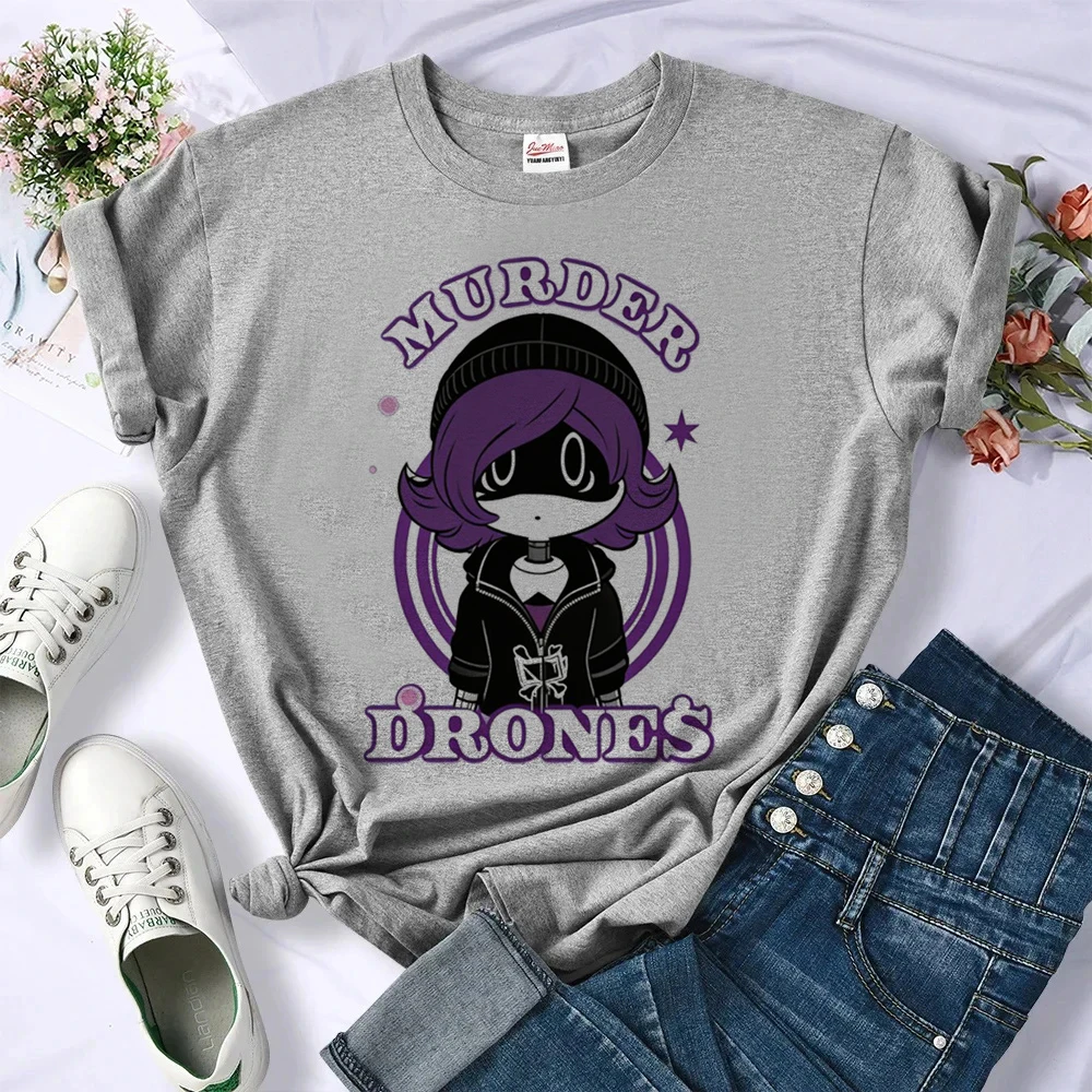 Murder Drones top tees femme japanese 2000s meme goth kawaii t shirt gyaru Psychedelic japanese