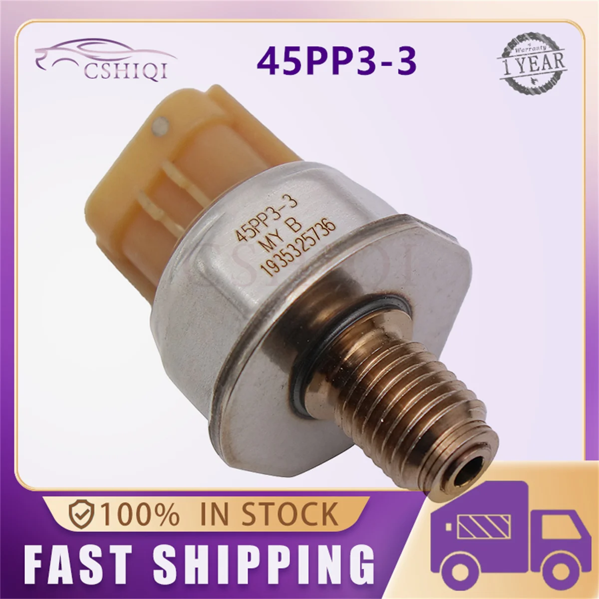 

45PP3-3 Датчик давления топливной рампы 45PP33 для Nissan Navara D40 Pathfinder R51 2.5 Diesel Peugeot Boxer Fiat Ducato 2005-2014