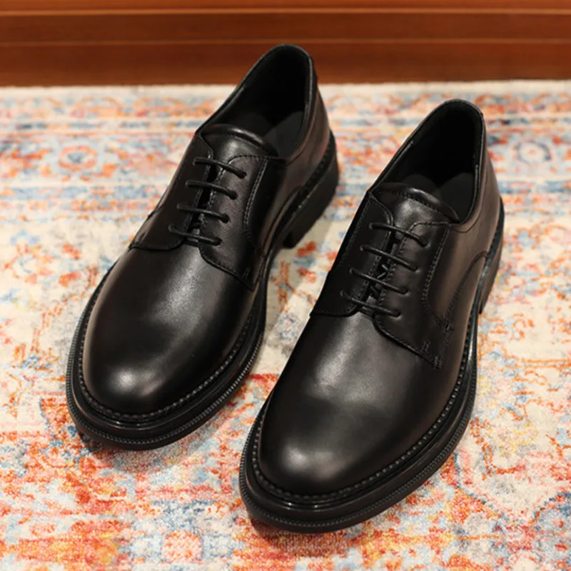 

Autumn Winter Luxury Trend Handmade Formal Business Genuine Breathable Casual Leather Shoes Men's Shoes Men Flats Leather Shoes