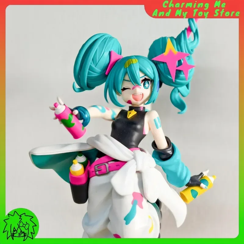 하츠네 미쿠 피규어 페인팅 걸 시리즈 PVC 19cm 상품 컬렉션 디스플레이 액션 피규어 애니메이션 장난감 선물 공식 재고 있음