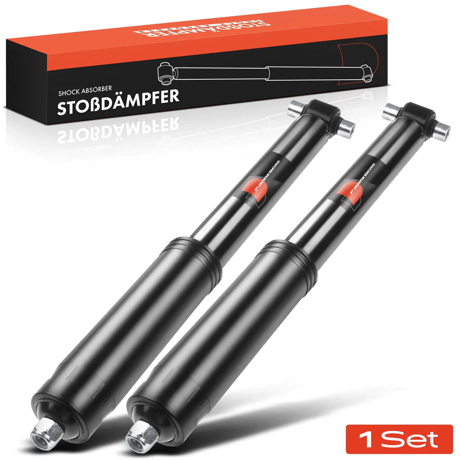 Frankberg 2x schokdemper achteras voor Volvo S60 I 384S80 I 184 TS XY V70 I II 285P80 1995-2010 30714237 30736625 30736623