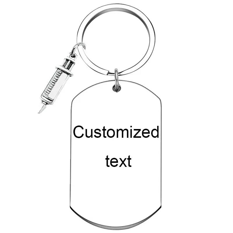 Personalized Custom Keychain Surgeon Doctor Gift Key chain Medical nurse key rings new doctors Graduation gifts