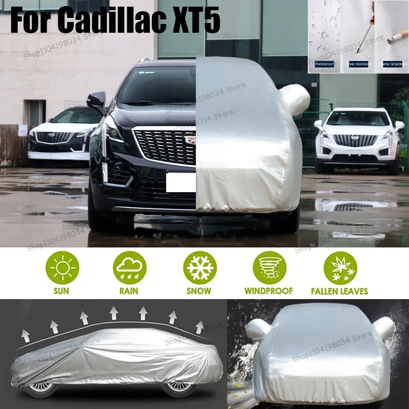 

For Cadillac XT5 Auto parts Anti snow Anti dust Sunscreen Anti-uv Anti peeling paint And Anti Rainwater 210t car cover Car cover