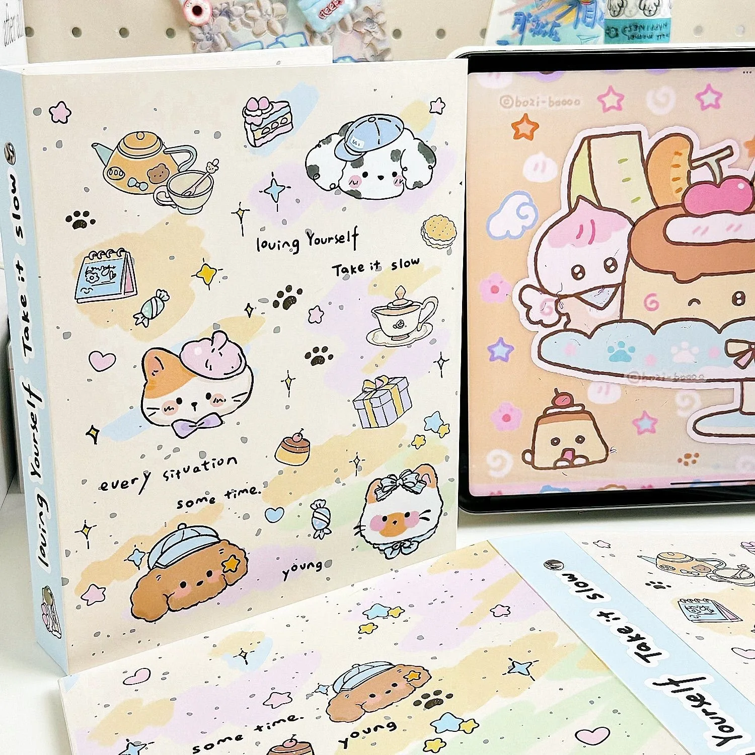 Carpeta A5 de animales bonitos, soporte para sesión fotográfica, ídolo Kpop, álbum de fotos, tarjetas fotográficas, álbum de libros Para Fotografias, suministros de tarjetas fotográficas