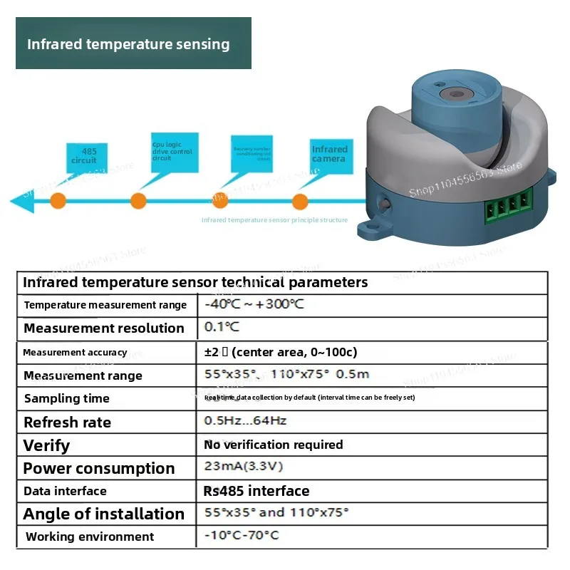 نظام مراقبة درجة حرارة بسبار بالأشعة تحت الحمراء لمفاتيح HV/LV، مستشعر متعدد القنوات مع خيار لاسلكي