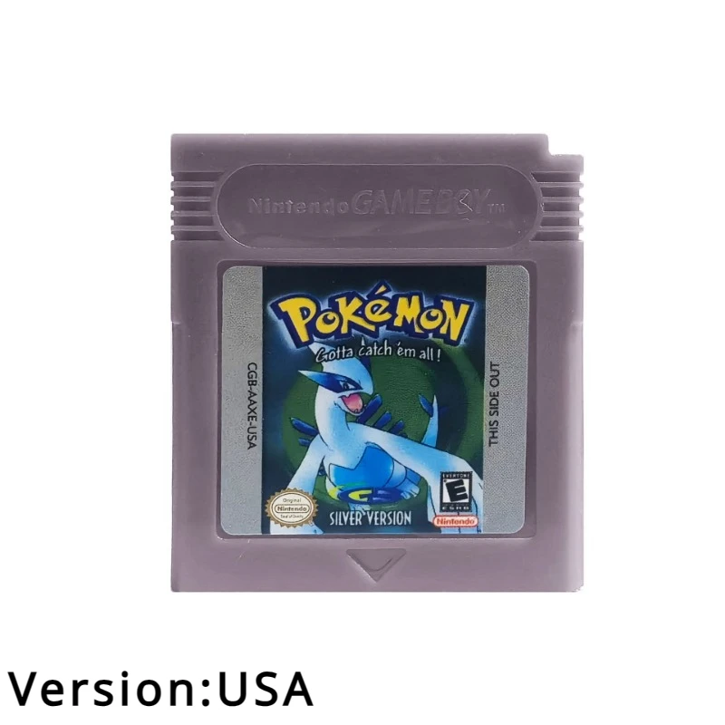 Cartão de jogo pokemon idioma inglês esmeralda safira série gb gbc rubi firered cartucho de vídeo console cartão de jogo