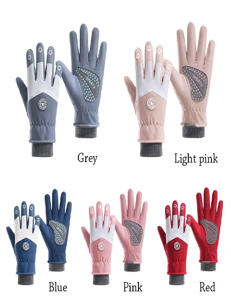 AliExpress Non-slip Kids Winter Gloves Thicken Plus Velvet Cycling Riding Mittens Warm Waterproof Children Bicycle Gloves for Boys Girls