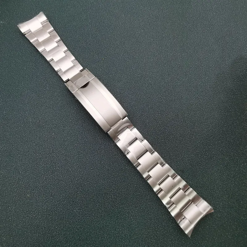 904L Stainless Steel Watch Bracelet Band Chain For 41mm Submariner 126610, Width 21mm Watch Aftermarket Parts