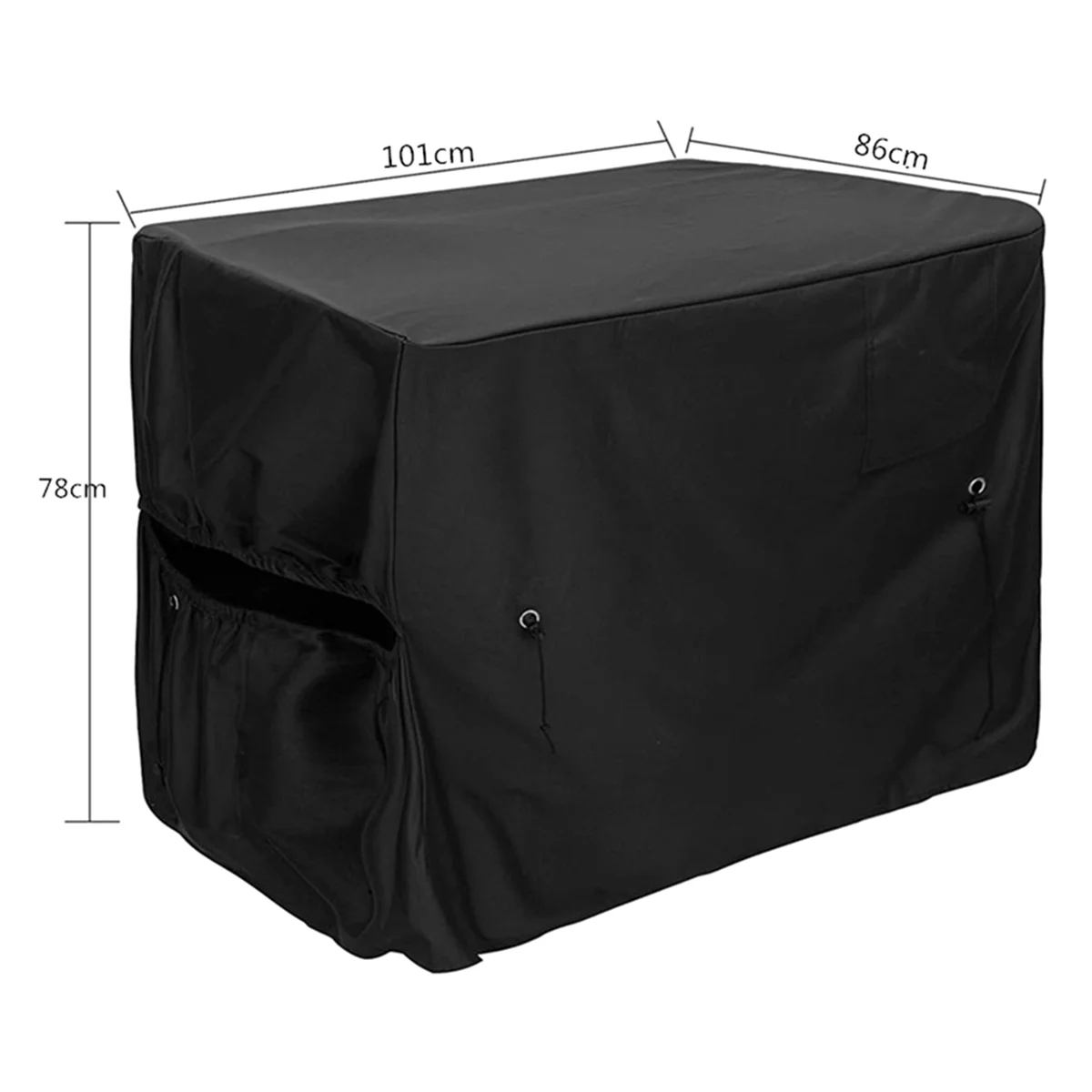 ●Pool Heater Cover,Heat Pump Cover ,Pool Heater Cover for Winter,Hose Hole and Hook & Loop Strip Design-ABFB