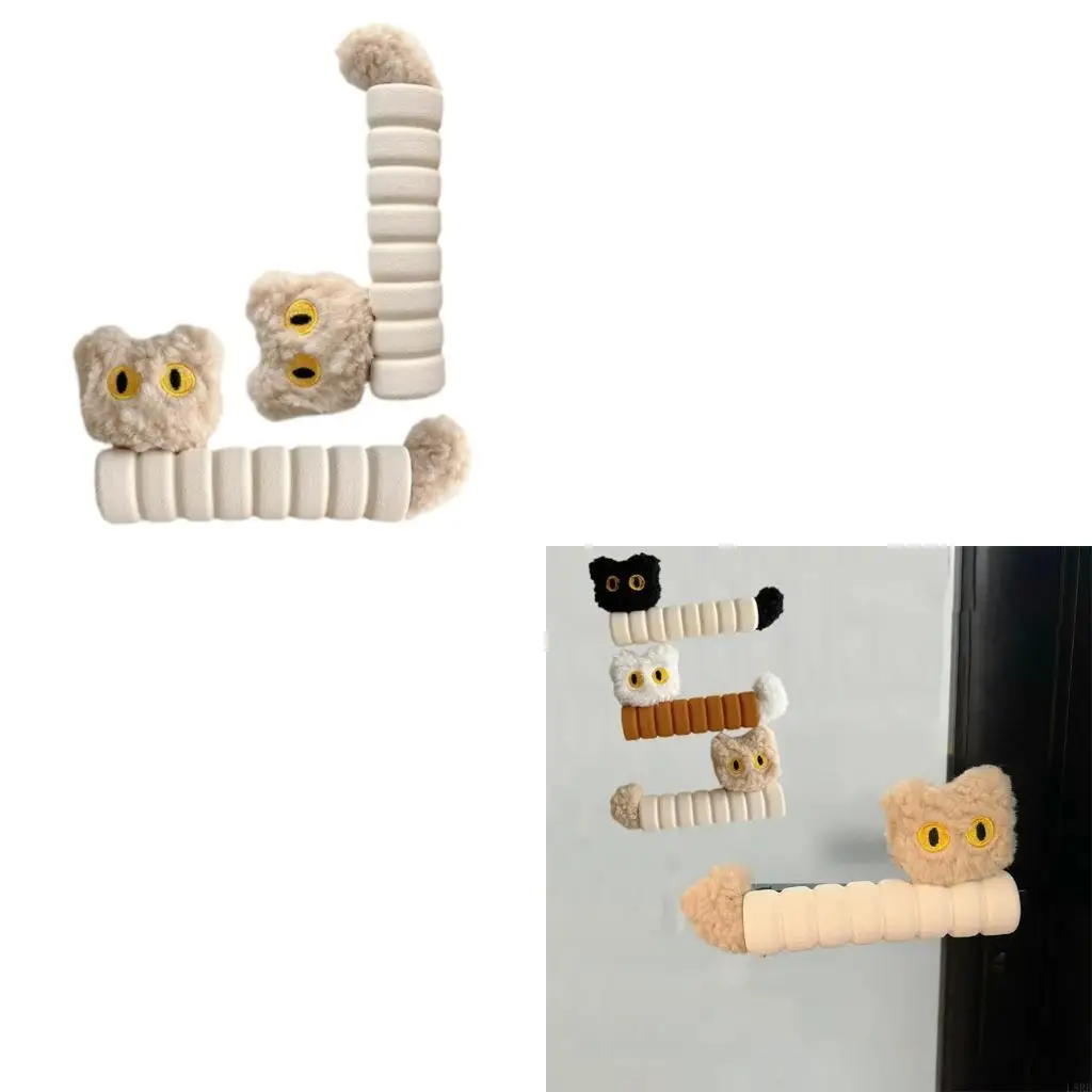 

Милый мультяшный кот, дверная ручка, рукав, чехол, настенные перчатки для предотвращения столкновений, противоударные детские