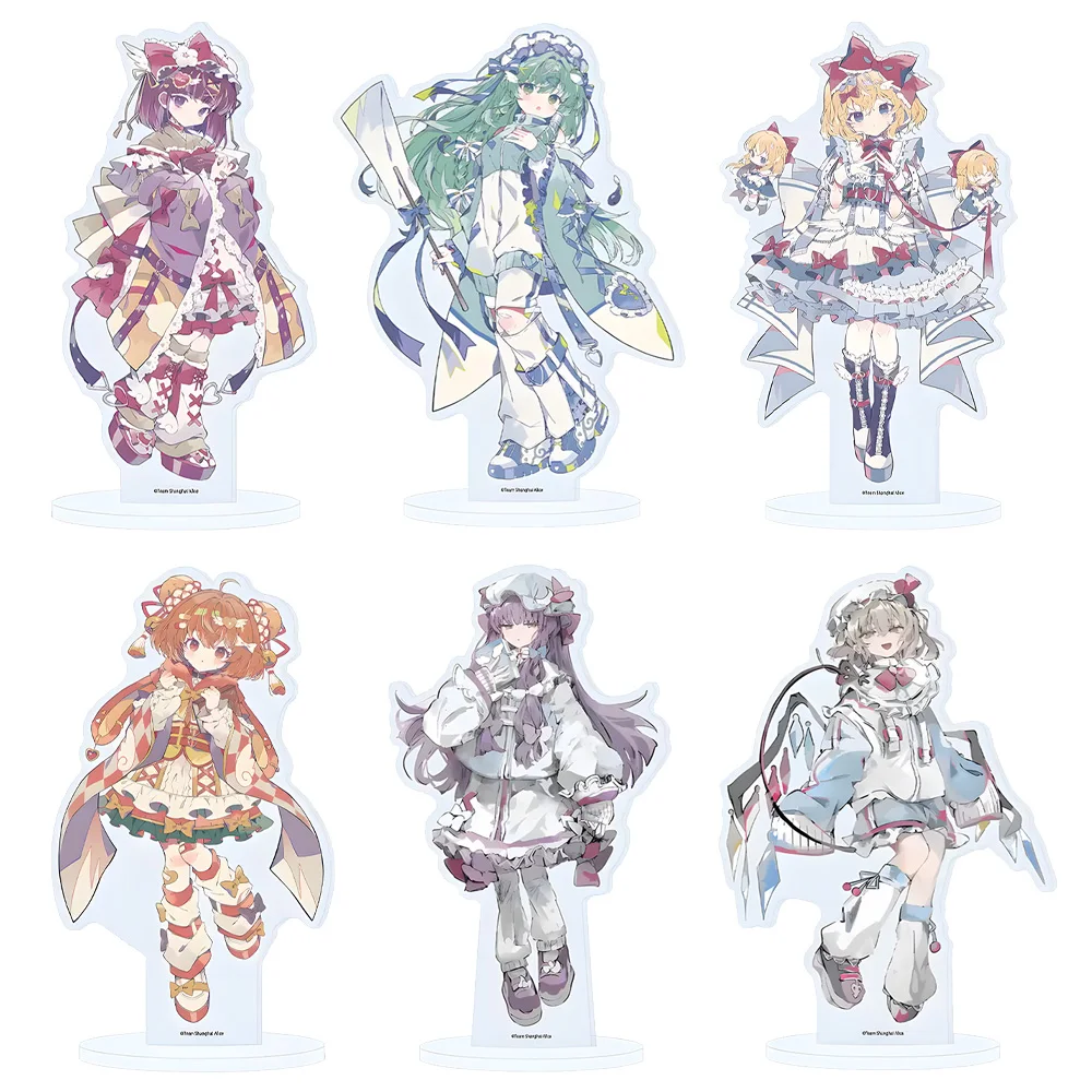 Touhou Project Hieda no Akyuu Sanae Kochiya Reimu Hakurei Patchouli Knowledge Tenshi Kaiwai Ver Acrylic stand keychain Toy gift