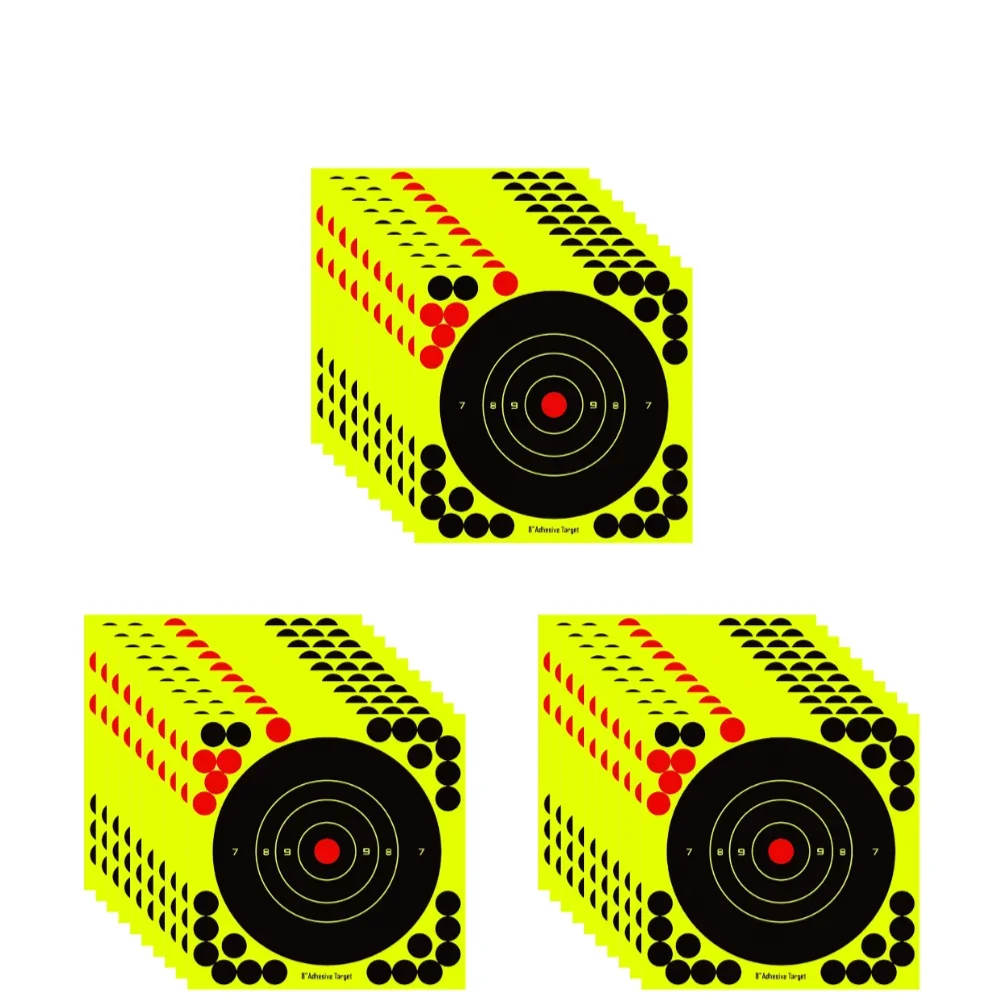 100-10PCS 8-inch Splatter Doel Hoge Zichtbaarheid Lijm Schieten Doel Stickers Reactieve Jacht Schieten Training Papier